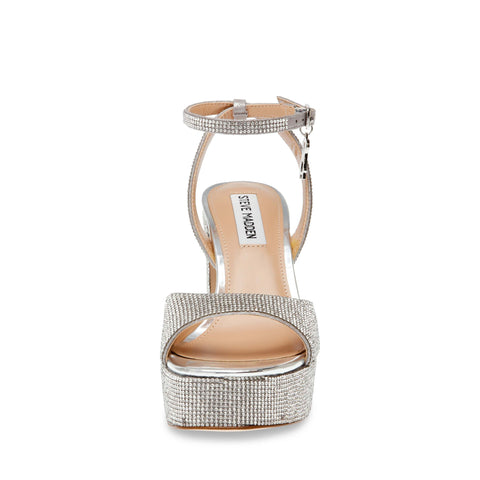 Steve Madden Women's Silver Transpire-R Heels |Steve Madden In Lebanon