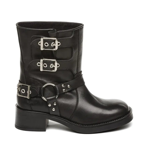 Steve Madden Women's Black Leather Becase Boots  | Steve Madden in Lebanon