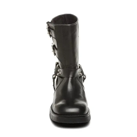 Steve Madden Women's Black Leather Becase Boots  | Steve Madden in Lebanon