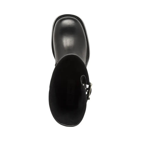 Steve Madden Women's Black Leather Blessing Boot|Steve Madden In Lebanon