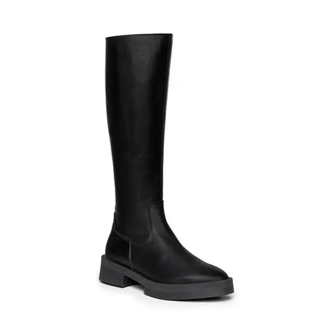 Steve Madden Women's Black Leather Medellyn High Boot|Steve Madden In Lebanon