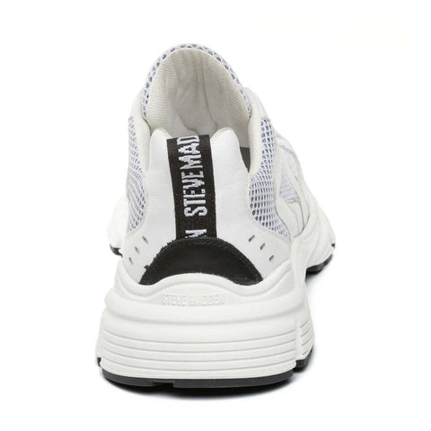 Steve Madden Men's White & Silver Prins Sneaker |Steve Madden In Lebanon