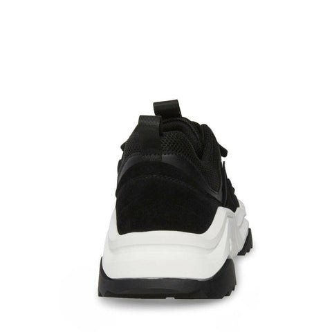 Steve Madden Men's Black Leather Wando Sneakers | Steve Madden In Lebanon