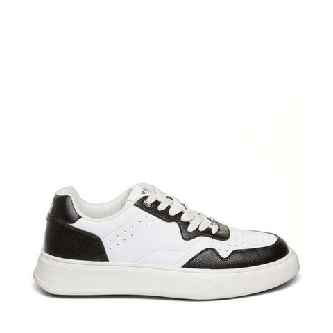Steve Madden Men's Black & White Jorgee Sneakers | Steve Madden In Lebanon