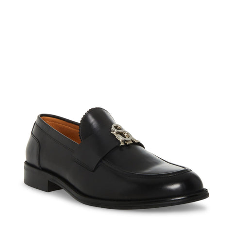 Steve Madden Men's Black Leather Landford Moccasins |Steve Madden In Lebanon