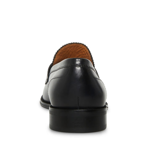 Steve Madden Men's Black Leather Landford Moccasins |Steve Madden In Lebanon