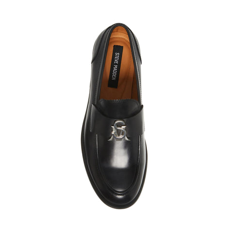 Steve Madden Men's Black Leather Landford Moccasins |Steve Madden In Lebanon