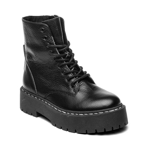 Steve Madden Girl's Black Leather Jskylar Boots | Steve Madden In Lebanon