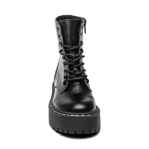Steve Madden Girl's Black Leather Jskylar Boots | Steve Madden In Lebanon