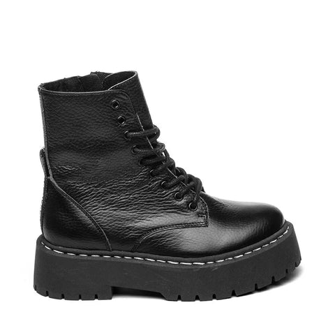 Steve Madden Girl's Black Leather Jskylar Boots | Steve Madden In Lebanon