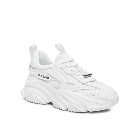 Steve Madden Women's White Synthetic Possession-E Sneakers | Steve Madden In Lebanon