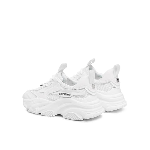 Steve Madden Women's White Synthetic Possession-E Sneakers | Steve Madden In Lebanon