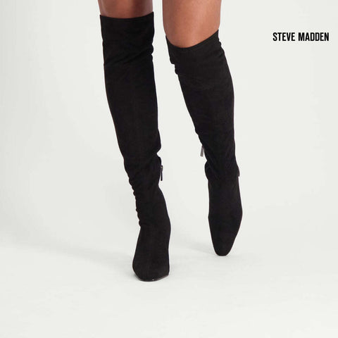 Steve Madden Women's Black Somerville Heeled Knee Boots |Steve Madden in Lebanon
