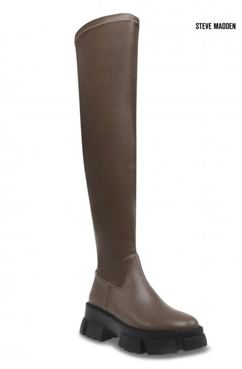 Steve Madden Women's Dark Taupe Riveredge Knee Boots |Steve Madden in Lebanon