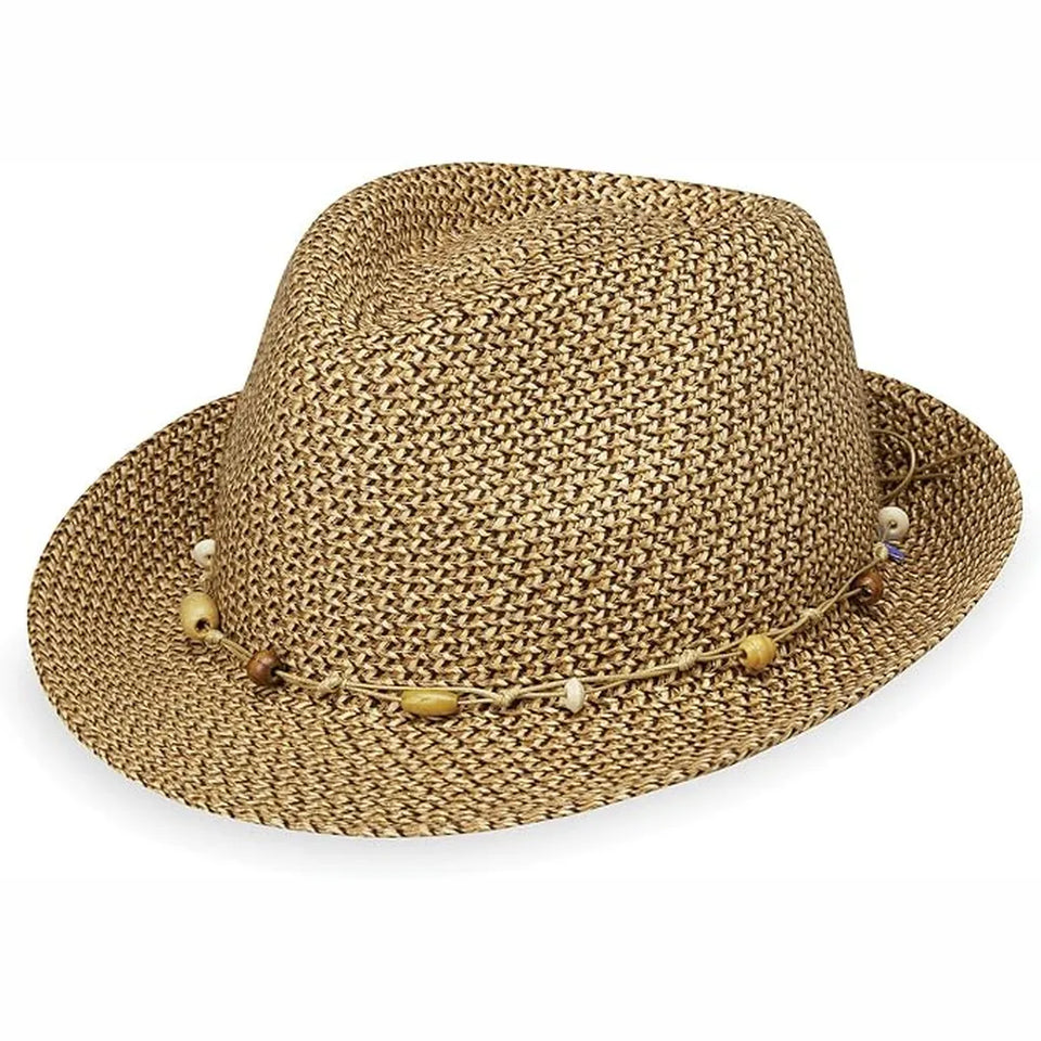 Wallaroo Hat Company Women's Tan Waverly Trilby Fedora Hat