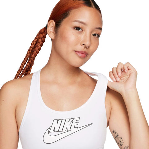 Nike Women's White with Logo  Sport Bra | Nike  in Lebanon
