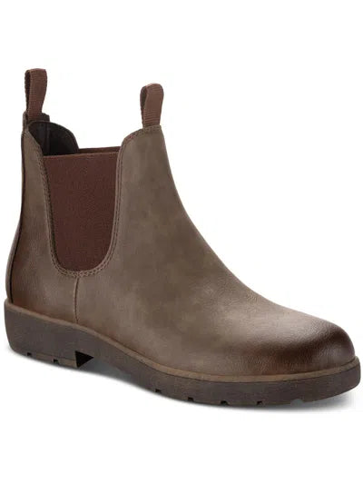 Sun + Stone Men's Brown Hawkes Pull-on Chelsea Boots | Sun + Stone In Lebanon