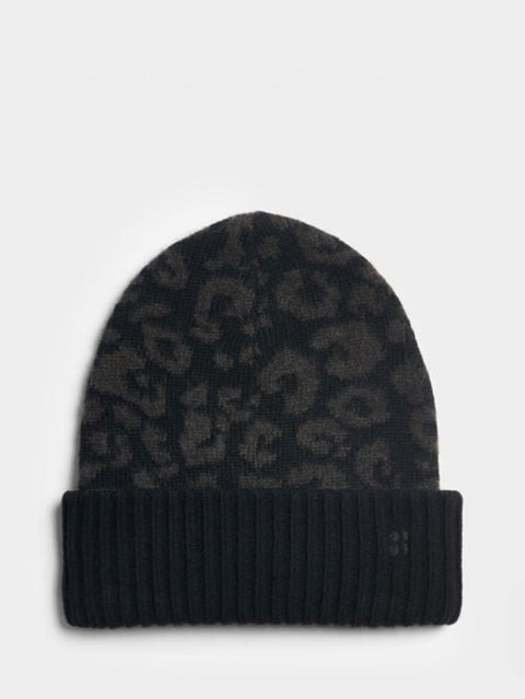 Sweaty Betty Women's Black Blend Jacquard Beanie Hat | Sweaty Betty In Lebanon