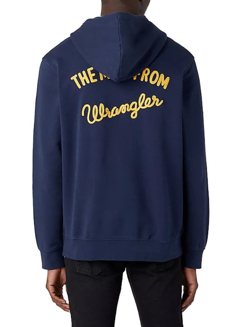 Wrangler Men's Navy Blue Wrangler Graphic Logo Hoody | Wrangler In Lebanon
