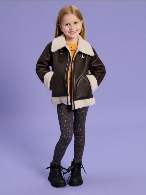 Sinsay Girl's Grey Floral Printed Leggings | Sinsay In Lebanon