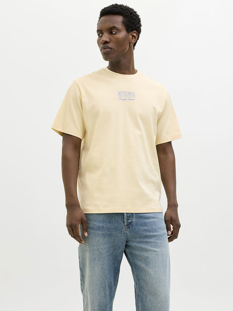 Jack & Jones Men's Cream  Graphic T-Shirt | Jack & Jones in Lebanon