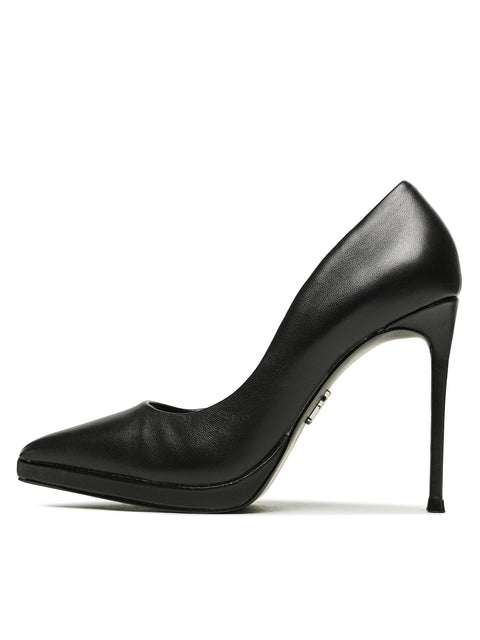 Steve Madden Women's Black Leather Klassy Heels | Steve Madden In Lebanon