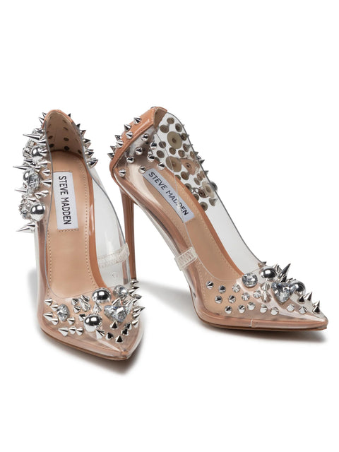 Steve Madden Women's Clear Synthetic Veronicka Heels|Steve Madden In Lebanon