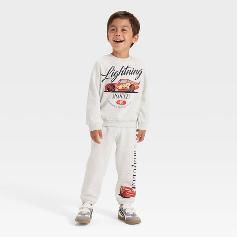 Disney Boy's Light Gray 2pcs Cars Pajama Set | Disney In Lebanon