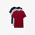 Lacoste Men's Multicolor 3 Pack Short Sleeve T-shirt