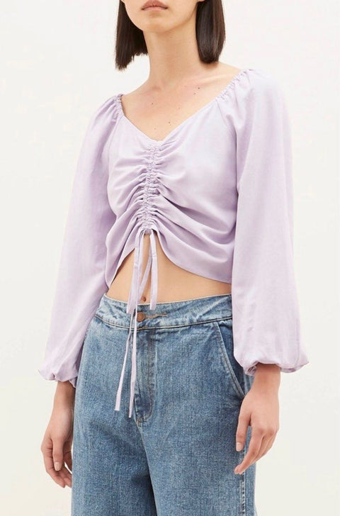 Forever 21 Women's Dusty Lavender Crop Top |Forever 21 in Lebanon