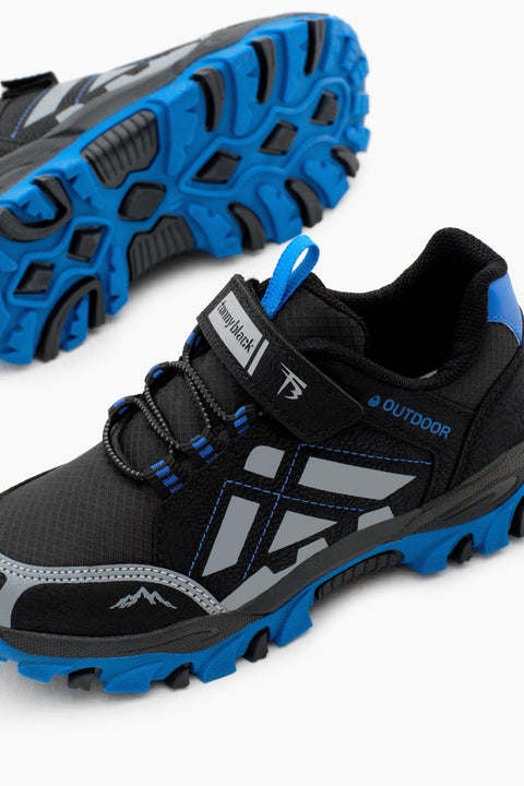 Tonny Black Kids Black & Blue Sneakers | Tonny Black In Lebanon