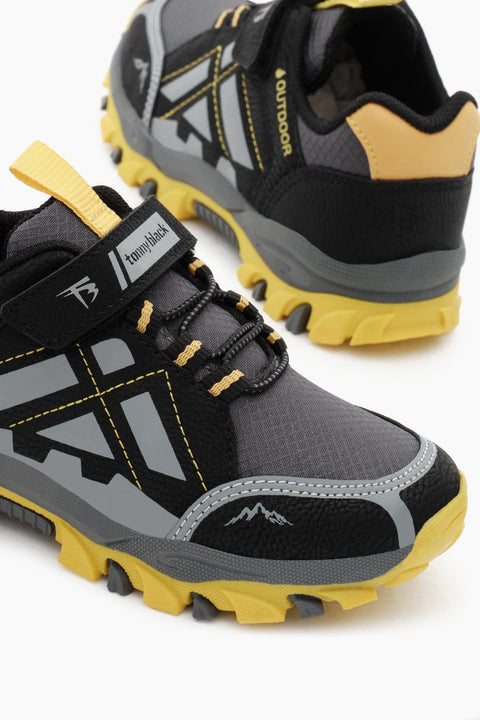 Tonny Black Kids Black & Yellow Sneakers | Tonny Black In Lebanon