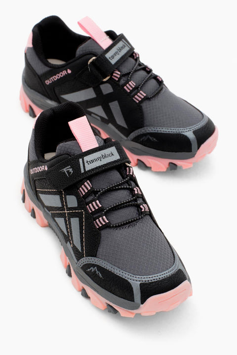 Tonny Black Kids Black & Pink Sneakers | Tonny Black In Lebanon