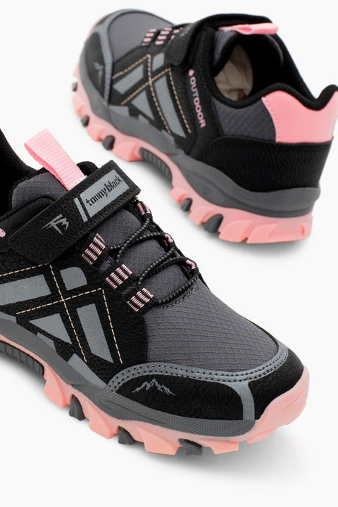 Tonny Black Kids Black & Pink Sneakers | Tonny Black In Lebanon
