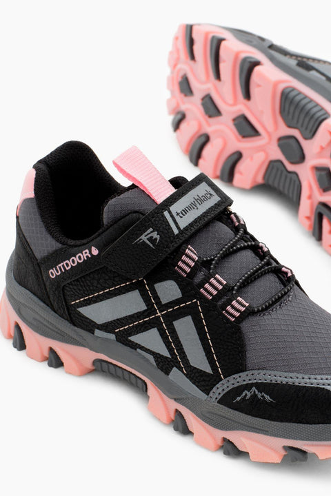 Tonny Black Kids Black & Pink Sneakers | Tonny Black In Lebanon