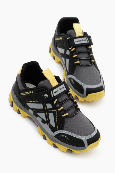 Tonny Black Kids Black & Yellow Sneakers | Tonny Black In Lebanon