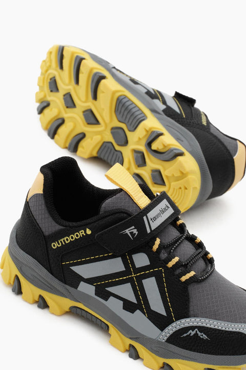 Tonny Black Kids Black & Yellow Sneakers | Tonny Black In Lebanon