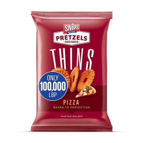 Snips Pretzels Thins Pizza 170g | Snips In Lebanon