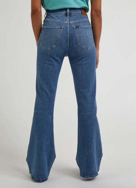 Lee Women's Blue Feels Like Indigo Breese Flare Jeans | Lee In Lebanon