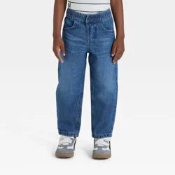 Cat & Jack Boy's Baby Blue Relaxed Fit Snap Denim Pants | Cat & Jack In Lebanon