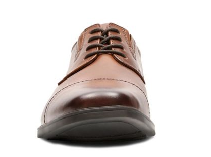 Clarks Men's Dark Tan Leather Tilden Cap Casual Shoes | Clarks In Lebanon