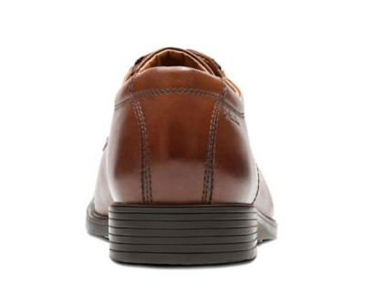 Clarks Men's Dark Tan Leather Tilden Cap Casual Shoes | Clarks In Lebanon