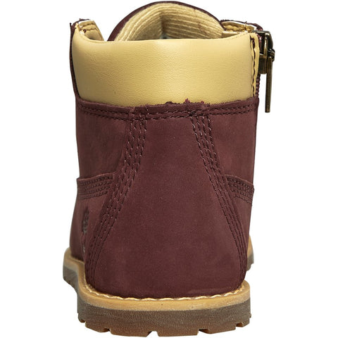 Timberland Baby Girl's Burgundy Pokey Pine Mid Lace Zip Boots | Timberland In Lebanon