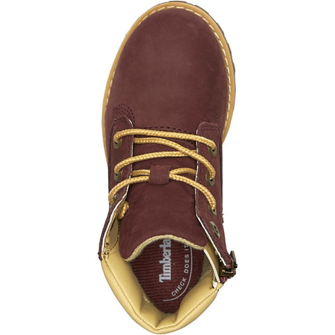 Timberland Baby Girl's Burgundy Pokey Pine Mid Lace Zip Boots | Timberland In Lebanon