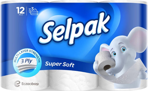 Selpak Toilet Tissue Roll 3 ply 12 rolls