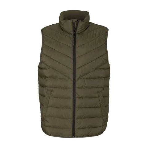 Tom Tailor Men's Olive Green Puffer Vest | Tom Tailor In Lebanon