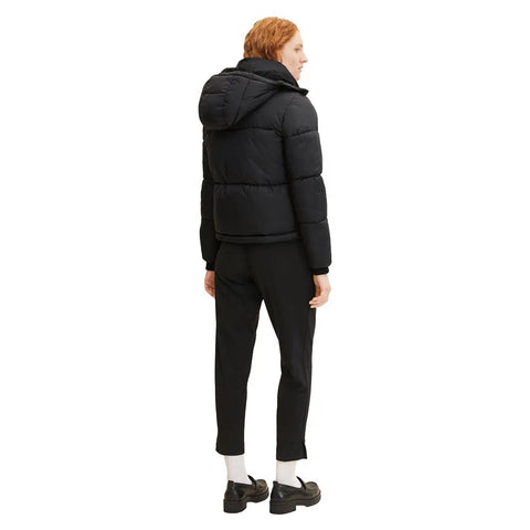 Tom Tailor Denim Women's Black  Puffer Jacket | Tom Tailor In Lebanon