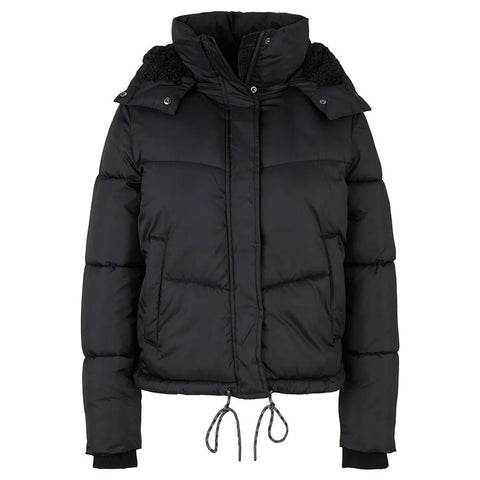 Tom Tailor Denim Women's Black  Puffer Jacket | Tom Tailor In Lebanon