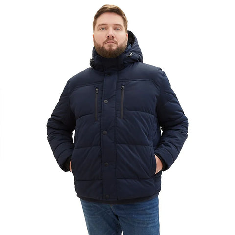 Tom Tailor Men's Navy Plus Size Puffer Jacket|Tom Tailor In Lebanon