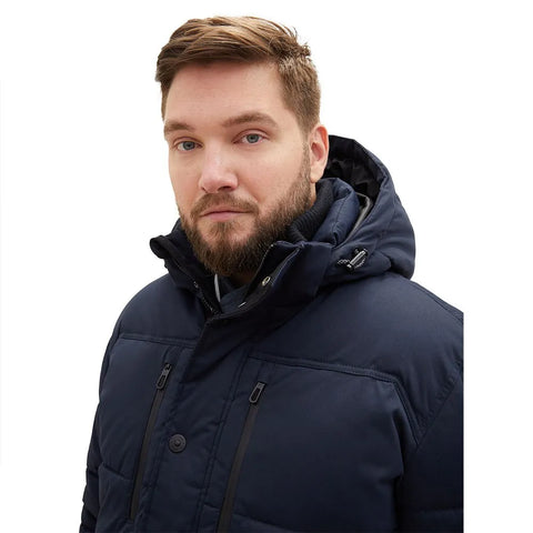 Tom Tailor Men's Navy Plus Size Puffer Jacket|Tom Tailor In Lebanon
